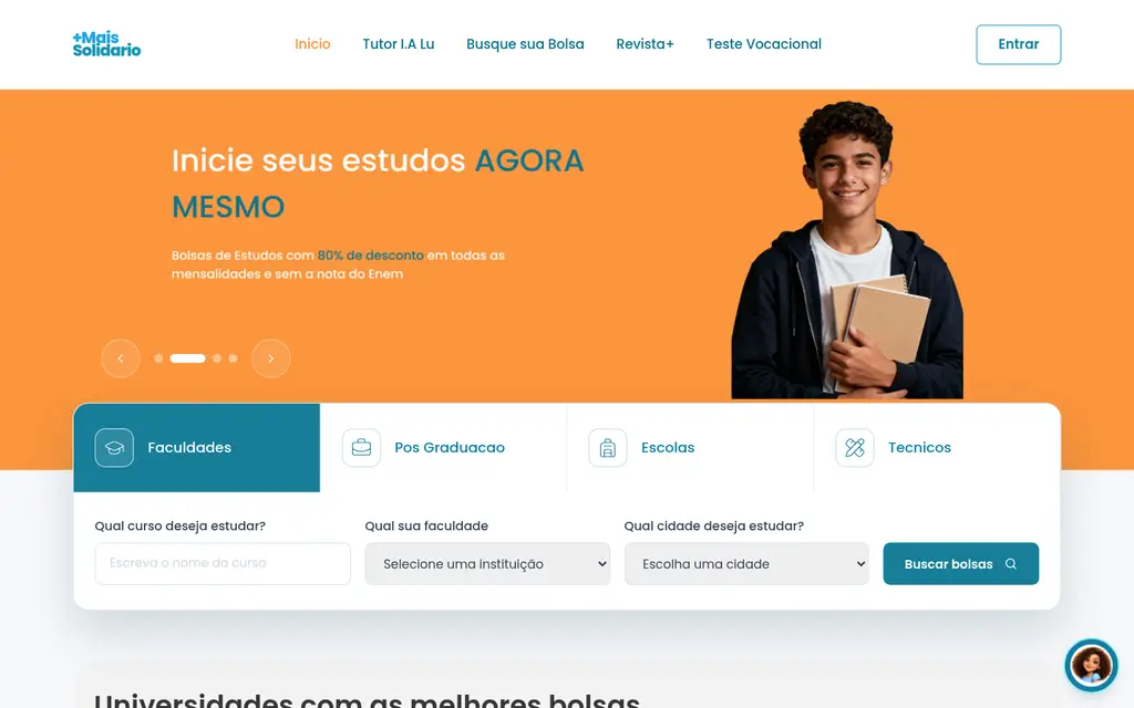 Mais Solidário – Becas de Estudio
